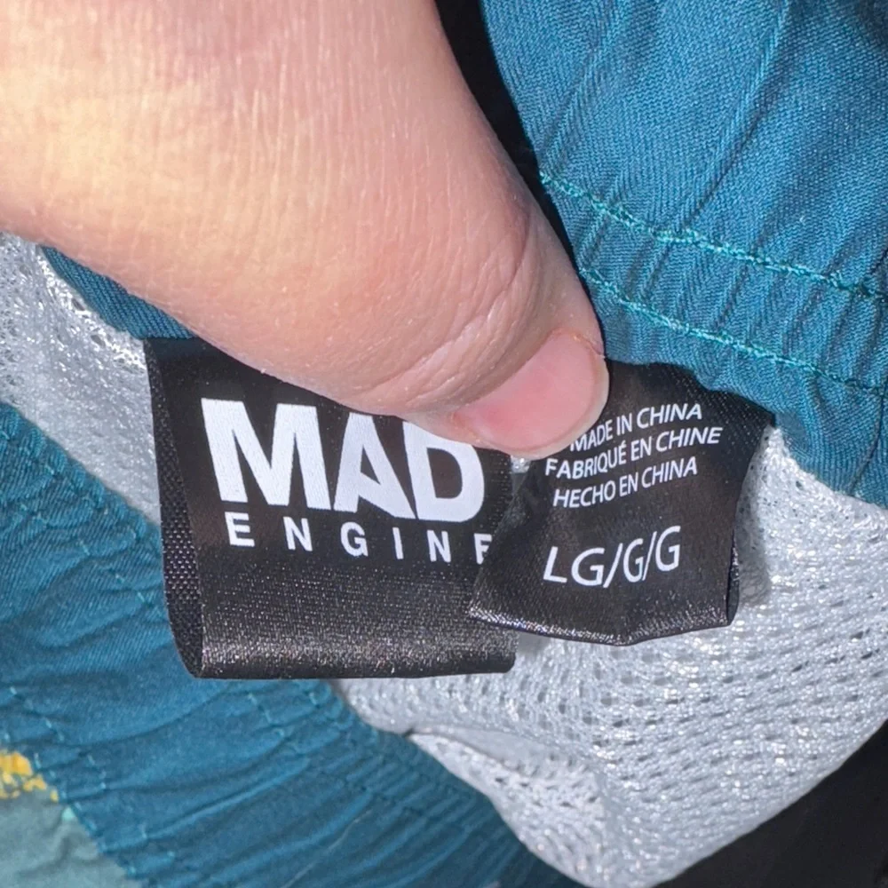 MAD Engine Floral Swim Trunks - Pink and Green